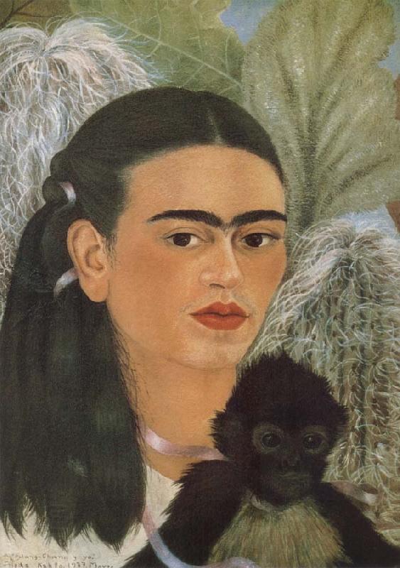 Frida Kahlo The monkey and i China oil painting art